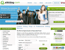 Tablet Screenshot of ewriting.com