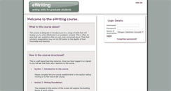 Desktop Screenshot of ewriting.org.uk